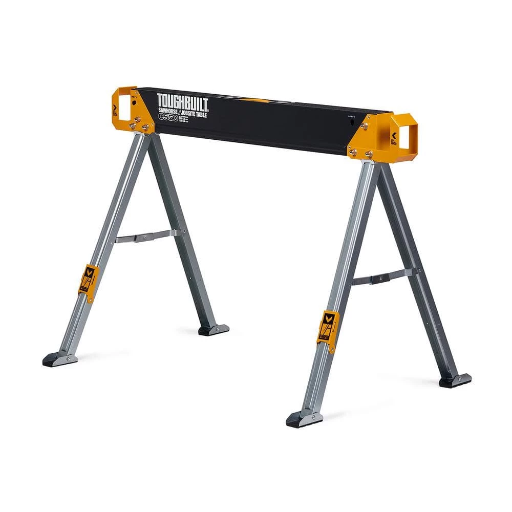 New ๐ TOUGHBUILT 42.4"W x 28.8"H C550 Powder-Coat Steel Sawhorse and Jobsite Table with 1100 lb capacity ๐ 9 New ๐ TOUGHBUILT 42.4"W x 28.8"H C550 Powder-Coat Steel Sawhorse and Jobsite Table with 1100 lb capacity ๐ - Image 7