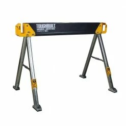 New 👍 TOUGHBUILT 42.4"W x 28.8"H C550 Powder-Coat Steel Sawhorse and Jobsite Table with 1100 lb capacity 😍