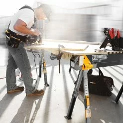 Best Pirce 🔥 TOUGHBUILT 39.9" to 45.9"W x 25" to 32"H C700 Adjustable Sawhorse and Jobsite Table with 1300 lb capacity ✔️ -Deals Tool Storage Store toughbuilt saw horses tb c700 66 1000