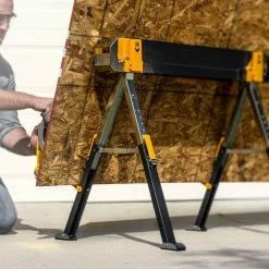 Best Pirce 🔥 TOUGHBUILT 39.9" to 45.9"W x 25" to 32"H C700 Adjustable Sawhorse and Jobsite Table with 1300 lb capacity ✔️ -Deals Tool Storage Store toughbuilt saw horses tb c700 a0 1000