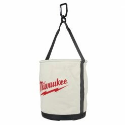 Best deal ❤️ Milwaukee 12 in. Canvas Utility Bucket Tool Bag 🎁 -Deals Tool Storage Store white black milwaukee tool bags 48 22 8271 4f 1000