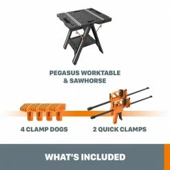 Cheap ๐ฅฐ Worx Pegasus Multi-Function Work Table and Sawhorse with Quick Clamps and Holding Pegs ๐ 10 Cheap ๐ฅฐ Worx Pegasus Multi-Function Work Table and Sawhorse with Quick Clamps and Holding Pegs ๐ -Deals Tool Storage Store worx saw horses wx051 c3 1000