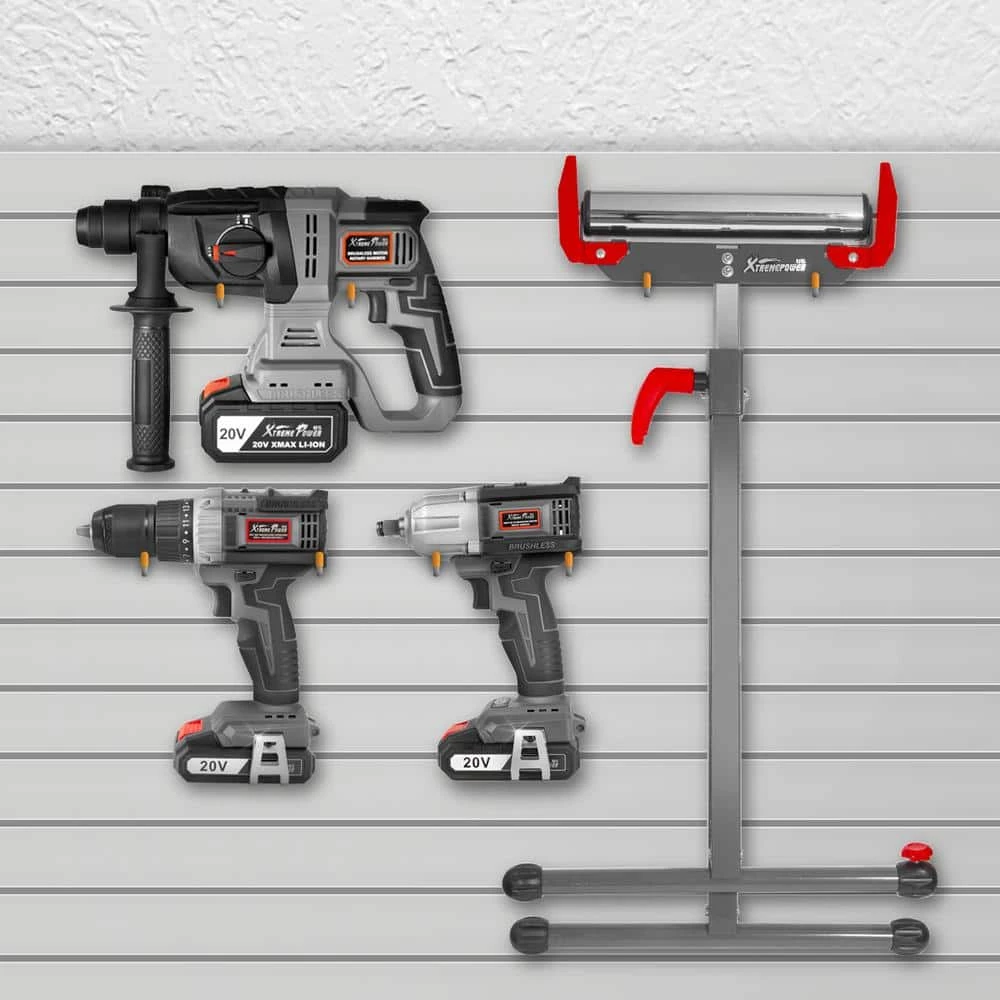 Cheap ✨ XtremepowerUS 28 in. H x 17.5 in. W Folding Roller Stand Saw Horse Height Adjustable 250 lbs. Load Capacity -Grey ✨ 5 Cheap ✨ XtremepowerUS 28 in. H x 17.5 in. W Folding Roller Stand Saw Horse Height Adjustable 250 lbs. Load Capacity -Grey ✨ - Image 3