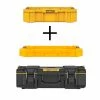 Best deal 😍 DEWALT 22 in. ToughSystem 2.0 Deep Tool Tray with ToughSystem 2.0 Shallow Tool Tray and ToughSystem 2.0 Small Tool Box 😉 -Deals Tool Storage Store yellow modular tool storage systems dwst08120w11065 64 1000